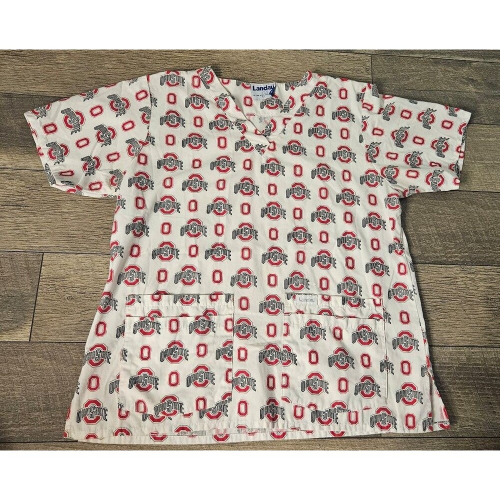 Ohio State Buckeyes Landau Scrub Top (M/L)